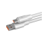 Data kabl KONFULON DL25, 5A, 120W, USB na Type C beli 1m.