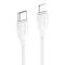USB data kabl Comicell Superior CO-BX19 Fast 20W 3A Type C na Lightning 1m beli (MS).