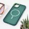 Futrola Magsafe colorful za iPhone 15 Plus tamno zelena.