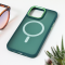 Futrola Magsafe colorful za iPhone 15 Pro Max 6.7 tamno zelena.