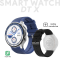 Smart Watch DT watch X srebrni (kozna+silikonska narukvica).