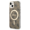 Futrola Guess Hc Magsafe IML 4G Pattern za iPhone 15 braon (GUHMP15SH4STW).