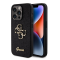 Futrola Guess Hc Fixed Glitter 4G Big Metal Logo za iPhone 15 Pro 6.1 crna (GUHCP15LHG4SGK).