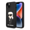 Futrola Karl Lagerfeld Hc Silicone NFT Ikonik za iPhone 15 Plus crna (KLHCP15MSNIKBCK).